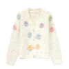 Women's Angora Goat Wool Cardigan Crew Neck Long Sleeve Sweater Manufacturer - MOQ 100 pcs - Style 41092