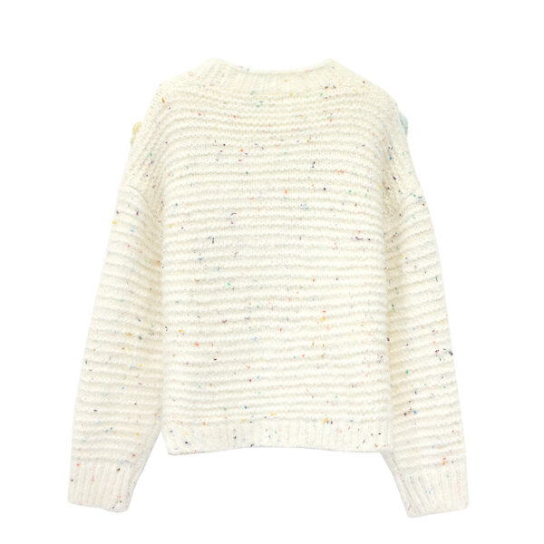 Women's Angora Goat Wool Cardigan Crew Neck Long Sleeve Sweater Manufacturer - MOQ 100 pcs - Style 41092