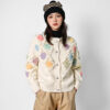 Women's Angora Goat Wool Cardigan Crew Neck Long Sleeve Sweater Manufacturer - MOQ 100 pcs - Style 41094