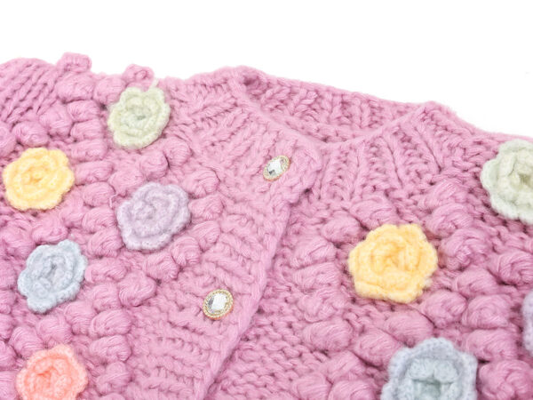 Women's Angora Goat Wool Cardigan Crew Neck Long Sleeve Sweater Manufacturer - MOQ 100 pcs - Style 41094
