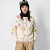 Women's Angora Goat Wool Cardigan Crew Neck Long Sleeve Sweater Manufacturer - MOQ 100 pcs - Style 41094