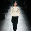 Women's Angora Goat Wool Cardigan Crew Neck Long Sleeve Sweater Manufacturer - MOQ 100 pcs - Style 41095
