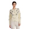 Women's Angora Goat Wool Cardigan Crew Neck Long Sleeve Sweater Manufacturer - MOQ 100 pcs - Style 41095