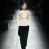 Women's Angora Goat Wool Cardigan Crew Neck Long Sleeve Sweater Manufacturer - MOQ 100 pcs - Style 41095