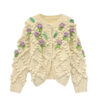 Women's Cardigan Crew Neck Long Sleeve Sweater Manufacturer - MOQ 100 pcs - Style 41096 Women's Cardigan Crew Neck Long Sleeve Sweater Manufacturer - MOQ 100 pcs - Style 41096