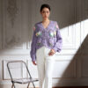 Women's Cardigan V Neck Long Sleeve Sweater Manufacturer - MOQ 100 pcs - Style 41099
