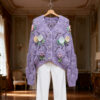 Women's Cardigan V Neck Long Sleeve Sweater Manufacturer - MOQ 100 pcs - Style 41099