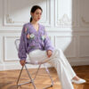 Women's Cardigan V Neck Long Sleeve Sweater Manufacturer - MOQ 100 pcs - Style 41099