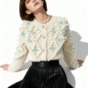 Women's Cardigan Crew Neck Long Sleeve Sweater Manufacturer - MOQ 100 pcs - Style 41102