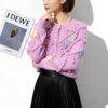 Women's Cardigan Crew Neck Long Sleeve Sweater Manufacturer - MOQ 100 pcs - Style 41103 Women's Cardigan Crew Neck Long Sleeve Sweater Manufacturer - MOQ 100 pcs - Style 41103