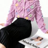 Women's Cardigan Crew Neck Long Sleeve Sweater Manufacturer - MOQ 100 pcs - Style 41103 Women's Cardigan Crew Neck Long Sleeve Sweater Manufacturer - MOQ 100 pcs - Style 41103