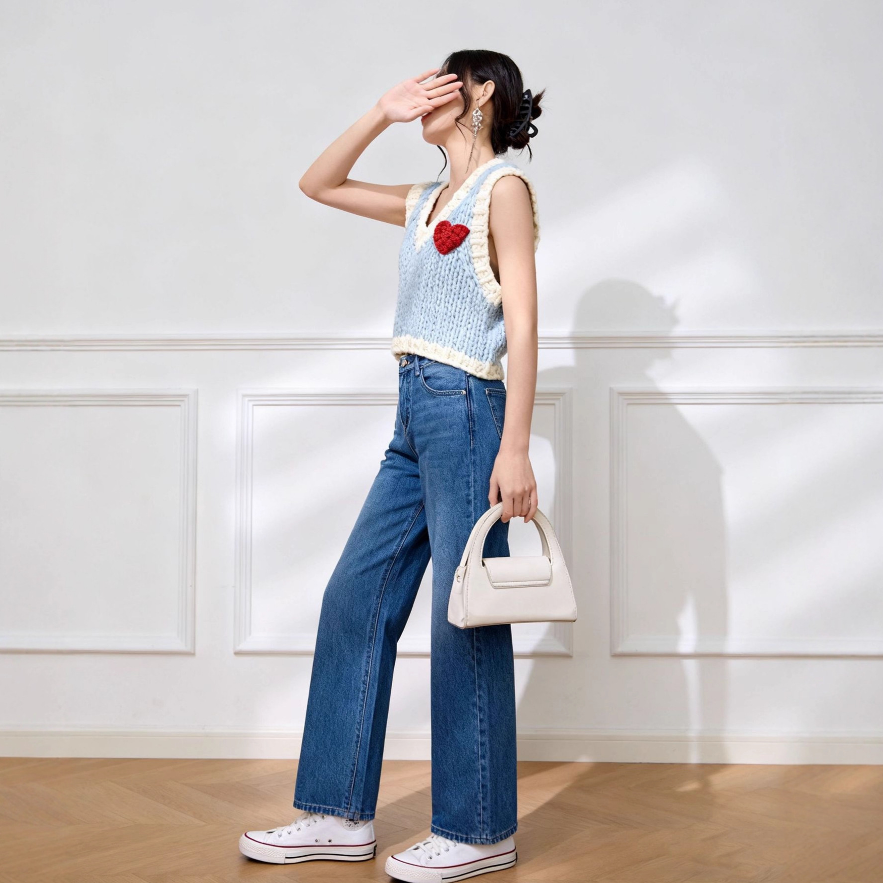 Women's V Neck Knitwear Manufacturer - MOQ 100 pcs - Style 41104