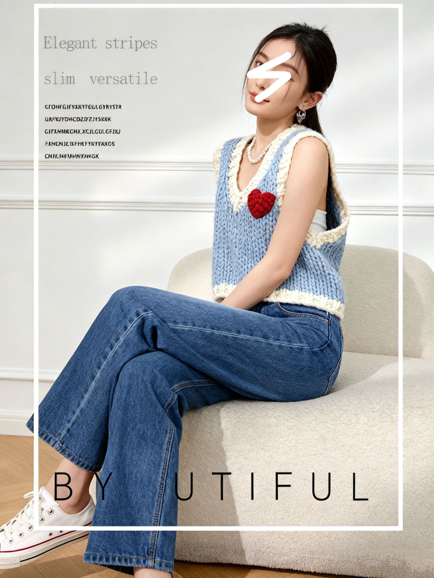 Women's V Neck Knitwear Manufacturer - MOQ 100 pcs - Style 41104