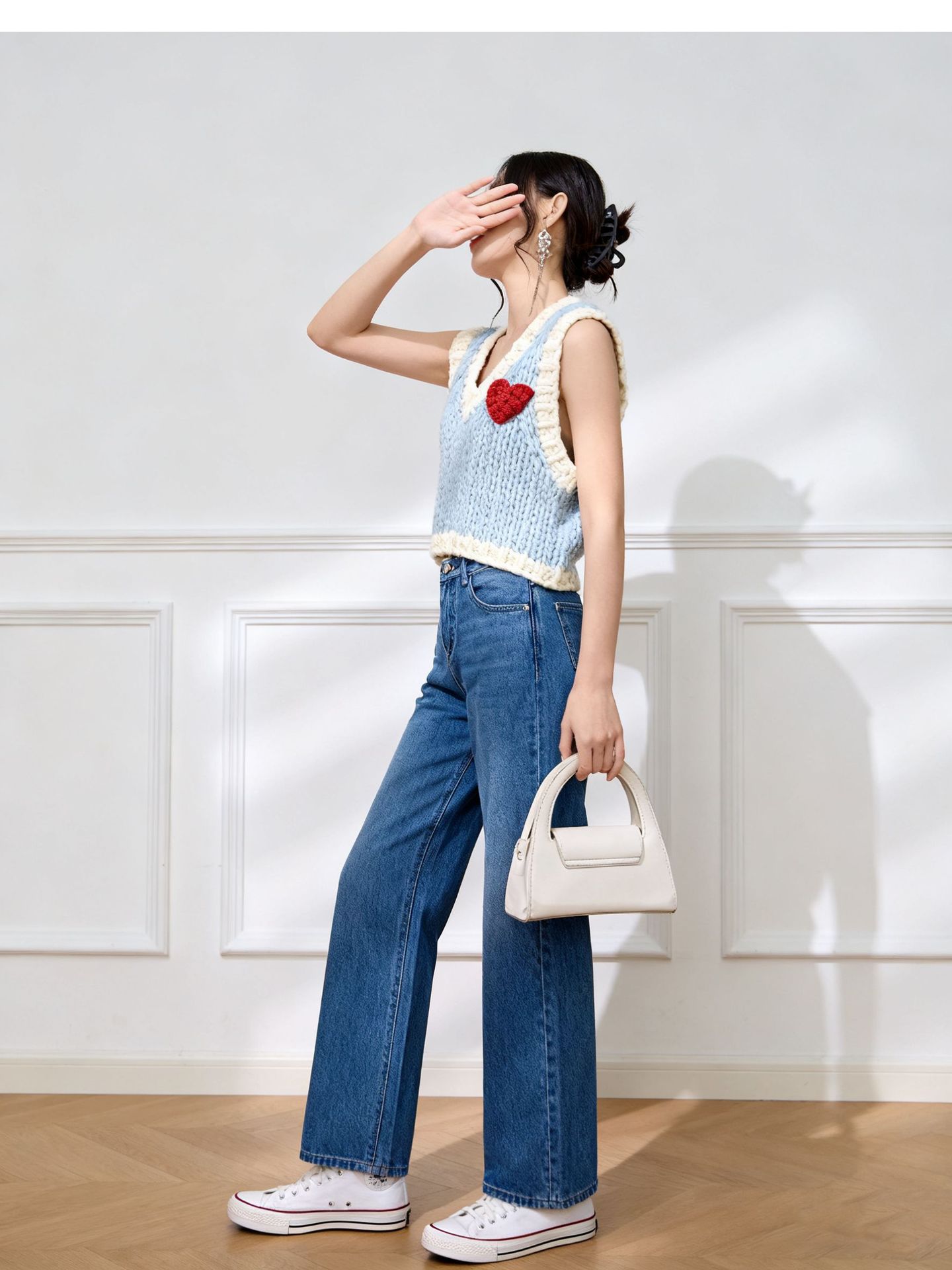 Women's V Neck Knitwear Manufacturer - MOQ 100 pcs - Style 41104