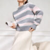 Women's Pullover Crew Neck Long Sleeve Sweater Manufacturer - MOQ 100 pcs - Style 41106