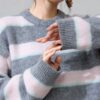 Women's Pullover Crew Neck Long Sleeve Sweater Manufacturer - MOQ 100 pcs - Style 41106