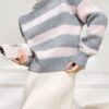 Women's Pullover Crew Neck Long Sleeve Sweater Manufacturer - MOQ 100 pcs - Style 41106