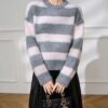 Women's Pullover Crew Neck Long Sleeve Sweater Manufacturer - MOQ 100 pcs - Style 41106