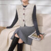 Women's Cardigan Crew Neck Knitwear Manufacturer - MOQ 100 pcs - Style 41107 Women's Cardigan Crew Neck Knitwear Manufacturer - MOQ 100 pcs - Style 41107