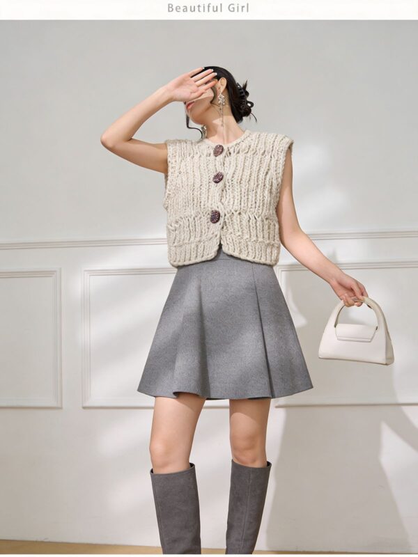 Women's Cardigan Crew Neck Knitwear Manufacturer - MOQ 100 pcs - Style 41107 Women's Cardigan Crew Neck Knitwear Manufacturer - MOQ 100 pcs - Style 41107