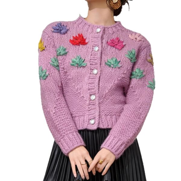 Women's Crew Neck Long Sleeve Sweater Manufacturer - MOQ 100 pcs - Style 41110