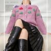 Women's Crew Neck Long Sleeve Sweater Manufacturer - MOQ 100 pcs - Style 41110