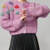 Women's Crew Neck Long Sleeve Sweater Manufacturer - MOQ 100 pcs - Style 41110