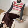 Women's Crew Neck Knitwear Manufacturer - MOQ 100 pcs - Style 41111 Women's Crew Neck Knitwear Manufacturer - MOQ 100 pcs - Style 41111