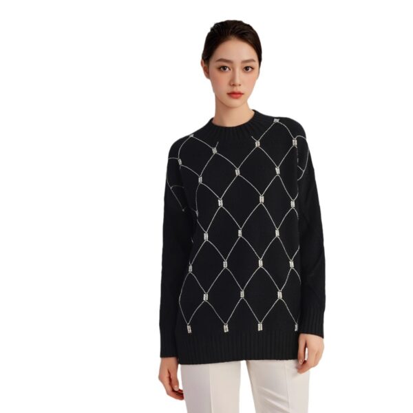 Women's Pullover Long Sleeve Sweater Manufacturer - MOQ 100 pcs - Style 52010