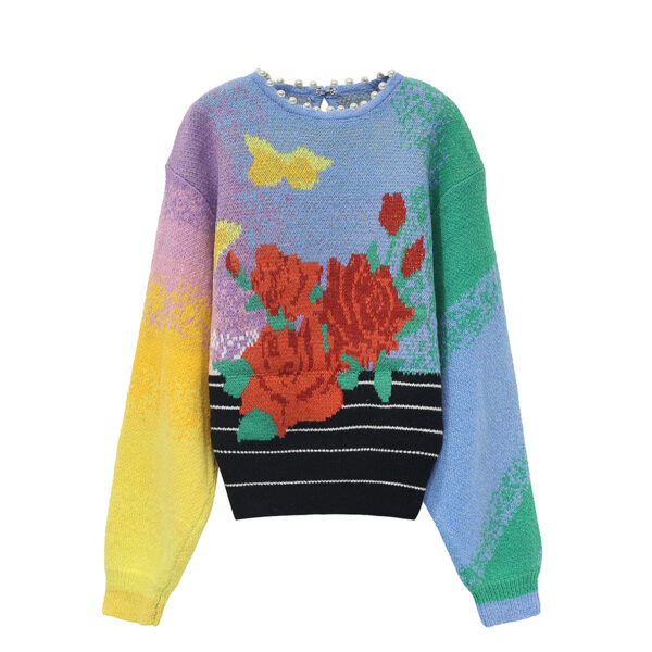 Women's Crew Neck Long Sleeve Sweater Manufacturer - MOQ 100 pcs - Style 52024 Women's Crew Neck Long Sleeve Sweater Manufacturer - MOQ 100 pcs - Style 52024