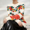 Women's Pullover Crew Neck Long Sleeve Sweater Manufacturer - MOQ 100 pcs - Style 53002