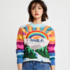 Women's Pullover Crew Neck Long Sleeve Sweater Manufacturer - MOQ 100 pcs - Style 53007Y
