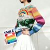 Women's Pullover Crew Neck Long Sleeve Sweater Manufacturer - MOQ 100 pcs - Style 53007Y