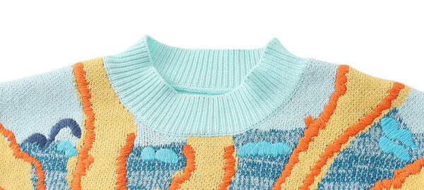 Women's Pullover Crew Neck Long Sleeve Sweater Manufacturer - MOQ 100 pcs - Style 53007Y