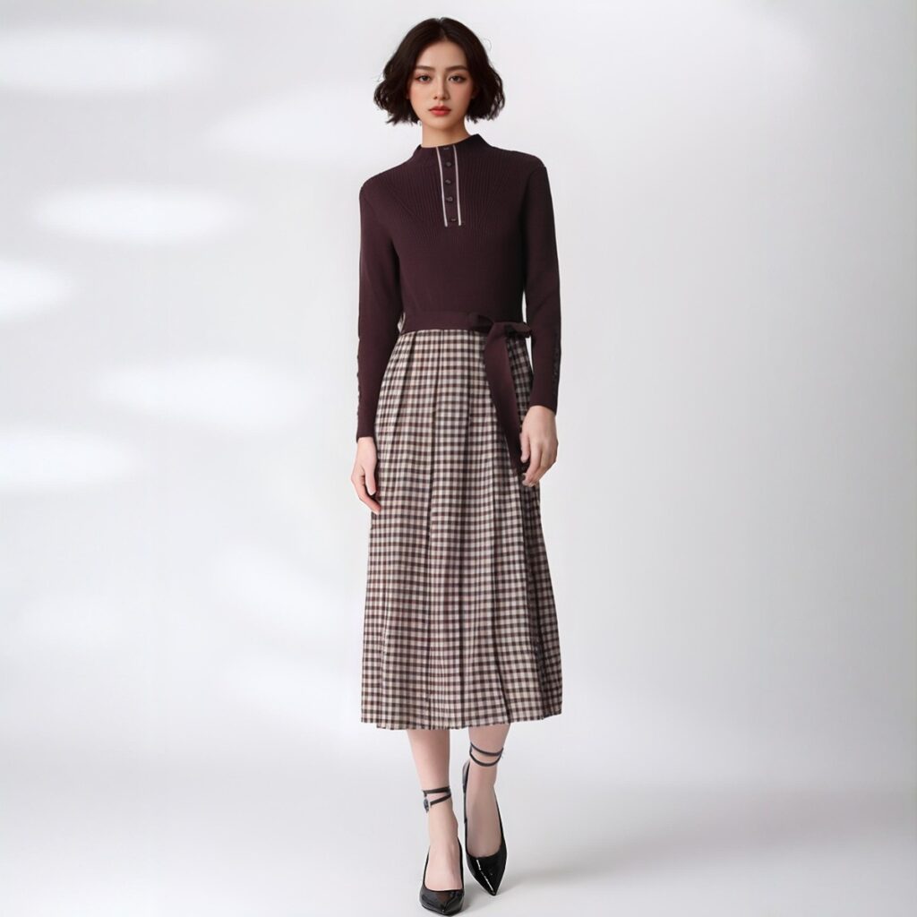 Women's Long Sleeve Knitwear Manufacturer - MOQ 100 pcs - Style 55004