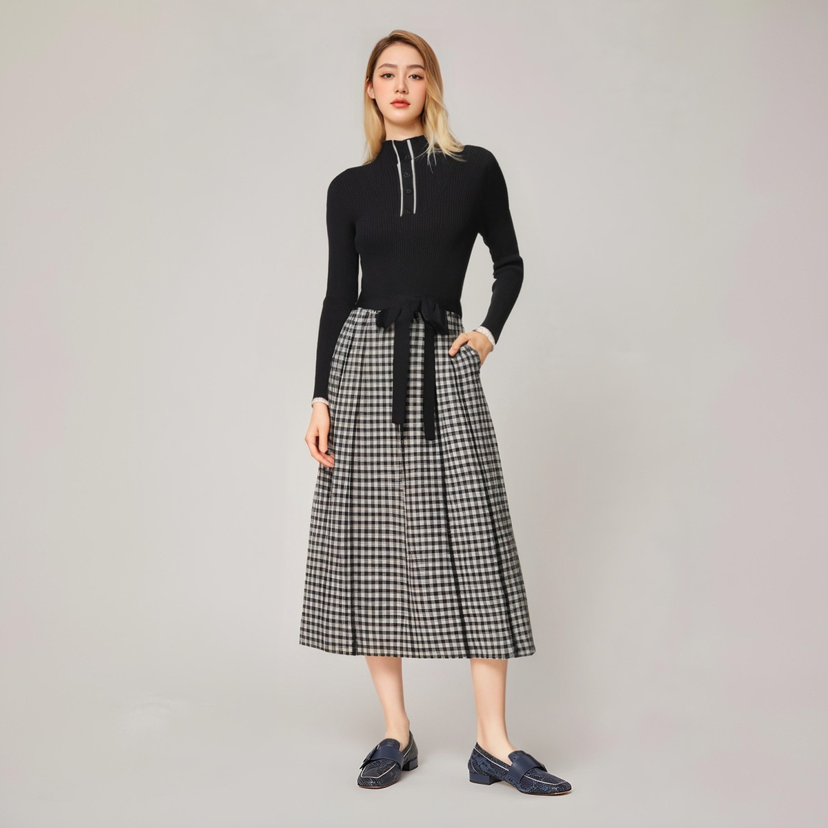 Women's Long Sleeve Knitwear Manufacturer - MOQ 100 pcs - Style 55004