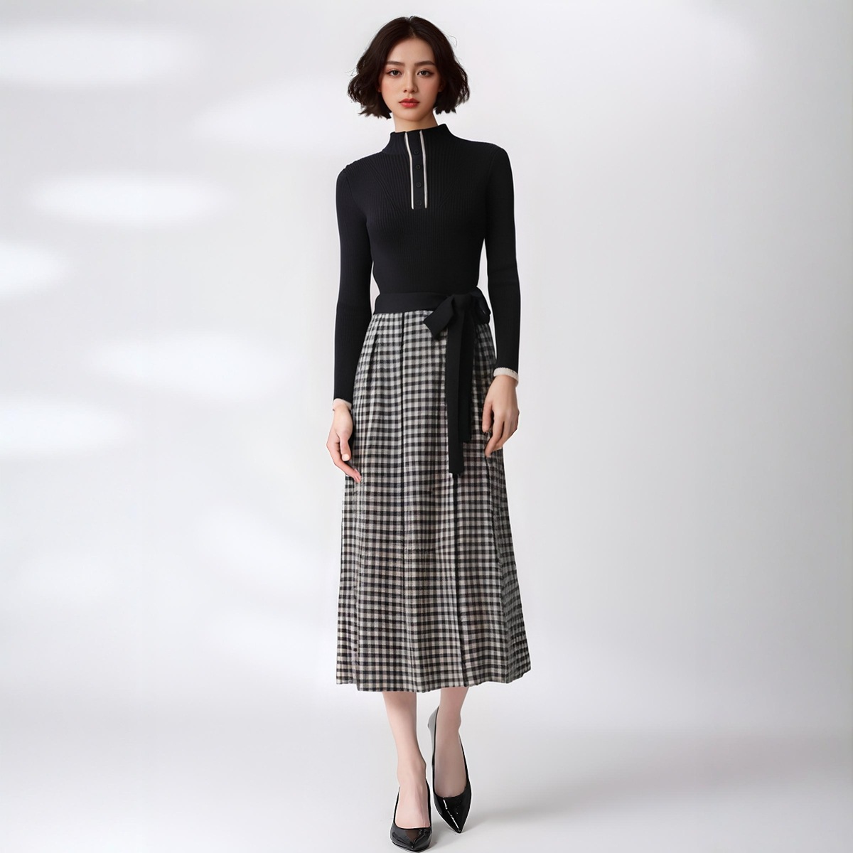 Women's Long Sleeve Knitwear Manufacturer - MOQ 100 pcs - Style 55004