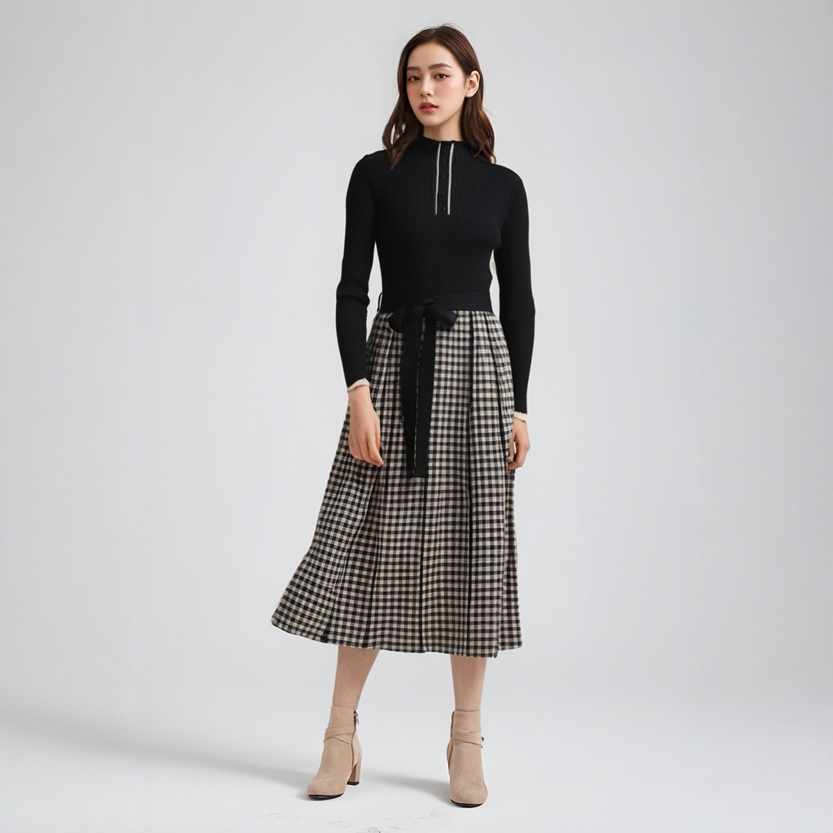 Women's Long Sleeve Knitwear Manufacturer - MOQ 100 pcs - Style 55004