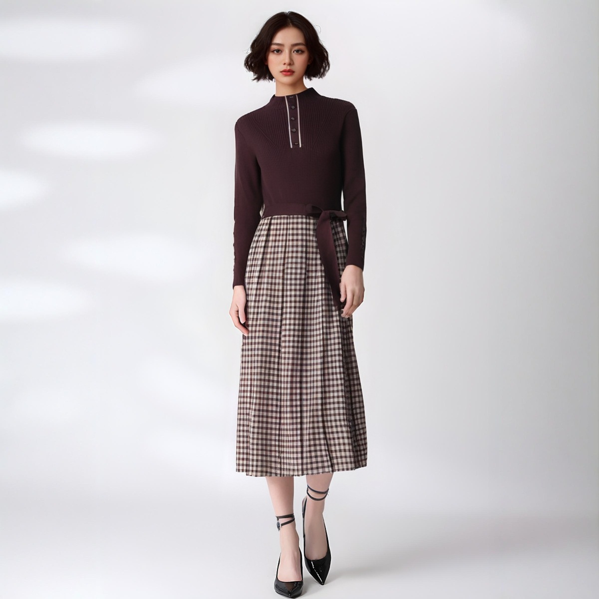 Women's Long Sleeve Knitwear Manufacturer - MOQ 100 pcs - Style 55004