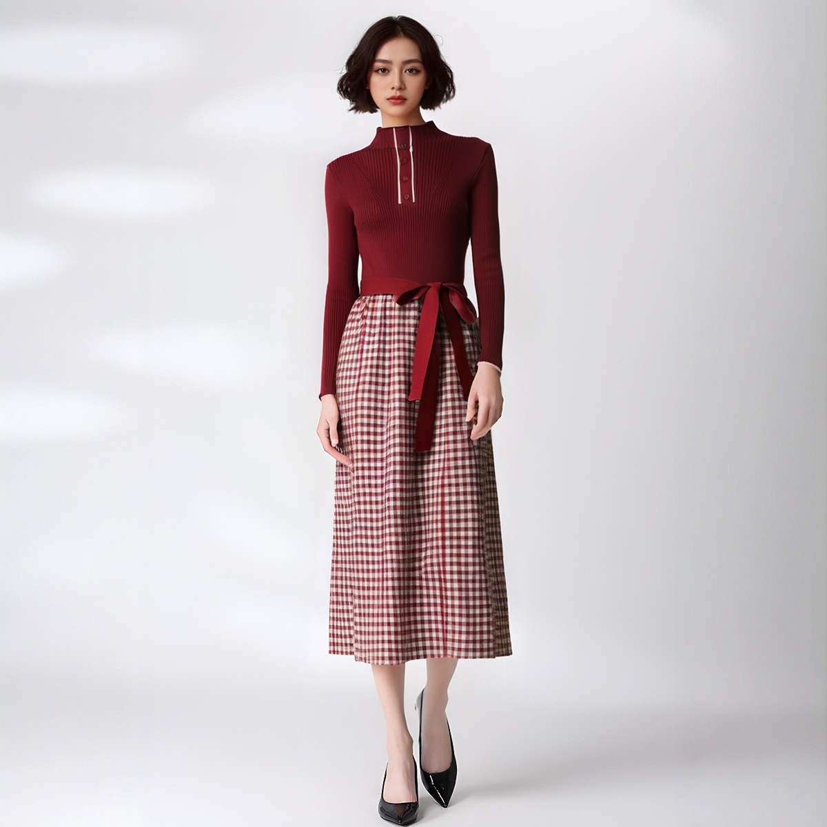 Women's Long Sleeve Knitwear Manufacturer - MOQ 100 pcs - Style 55004