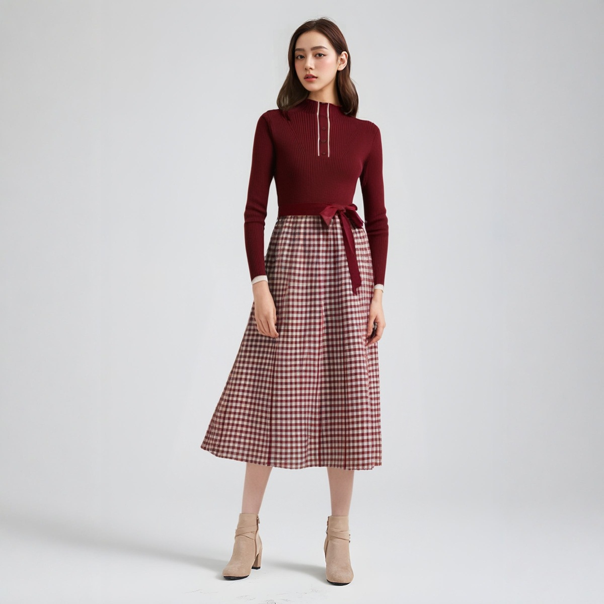 Women's Long Sleeve Knitwear Manufacturer - MOQ 100 pcs - Style 55004