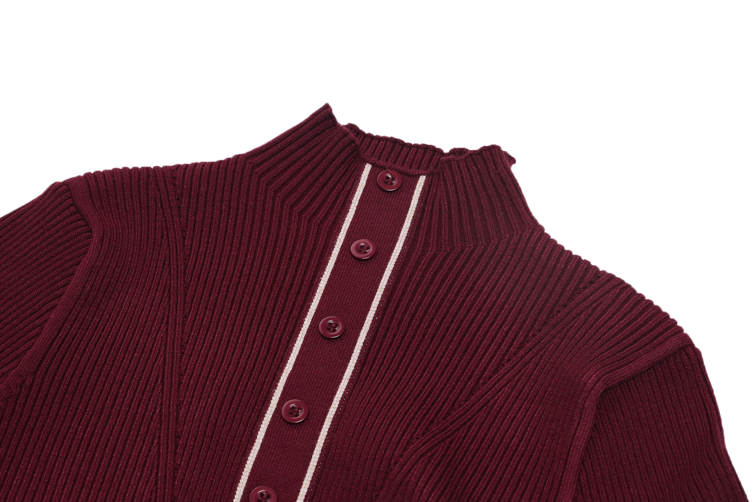 Women's Long Sleeve Knitwear Manufacturer - MOQ 100 pcs - Style 55004