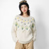 Women's Pullover Crew Neck Long Sleeve Sweater Manufacturer - MOQ 100 pcs - Style 58007