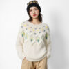 Women's Pullover Crew Neck Long Sleeve Sweater Manufacturer - MOQ 100 pcs - Style 58007