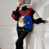 Women's Viscose Fiber Cardigan Crew Neck Long Sleeve Sweater Manufacturer - MOQ 100 pcs - Style 58008