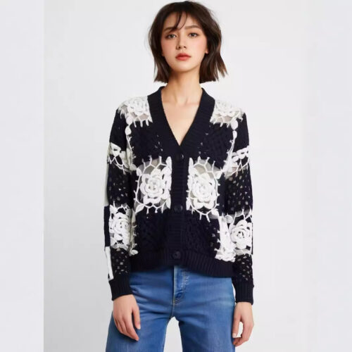 Women's Cardigan V Neck Long Sleeve Sweater Manufacturer - MOQ 100 pcs - Style 58014 Women's Cardigan V Neck Long Sleeve Sweater Manufacturer - MOQ 100 pcs - Style 58014