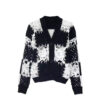 Women's Cardigan V Neck Long Sleeve Sweater Manufacturer - MOQ 100 pcs - Style 58014