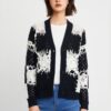 Women's Cardigan V Neck Long Sleeve Sweater Manufacturer - MOQ 100 pcs - Style 58014