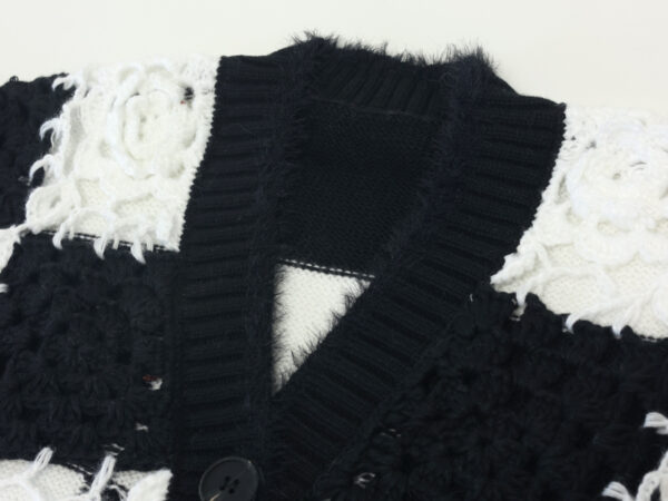 Women's Cardigan V Neck Long Sleeve Sweater Manufacturer - MOQ 100 pcs - Style 58014