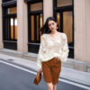 Women's Unbranded / Private Label Ready Pullover Long Sleeve Sweater Manufacturer - MOQ 100 pcs - Style 58015